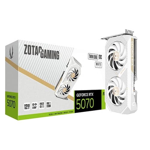 Zotac RTX 5070 Twin Edge OC White 12GB GDDR7 Graphics Card
